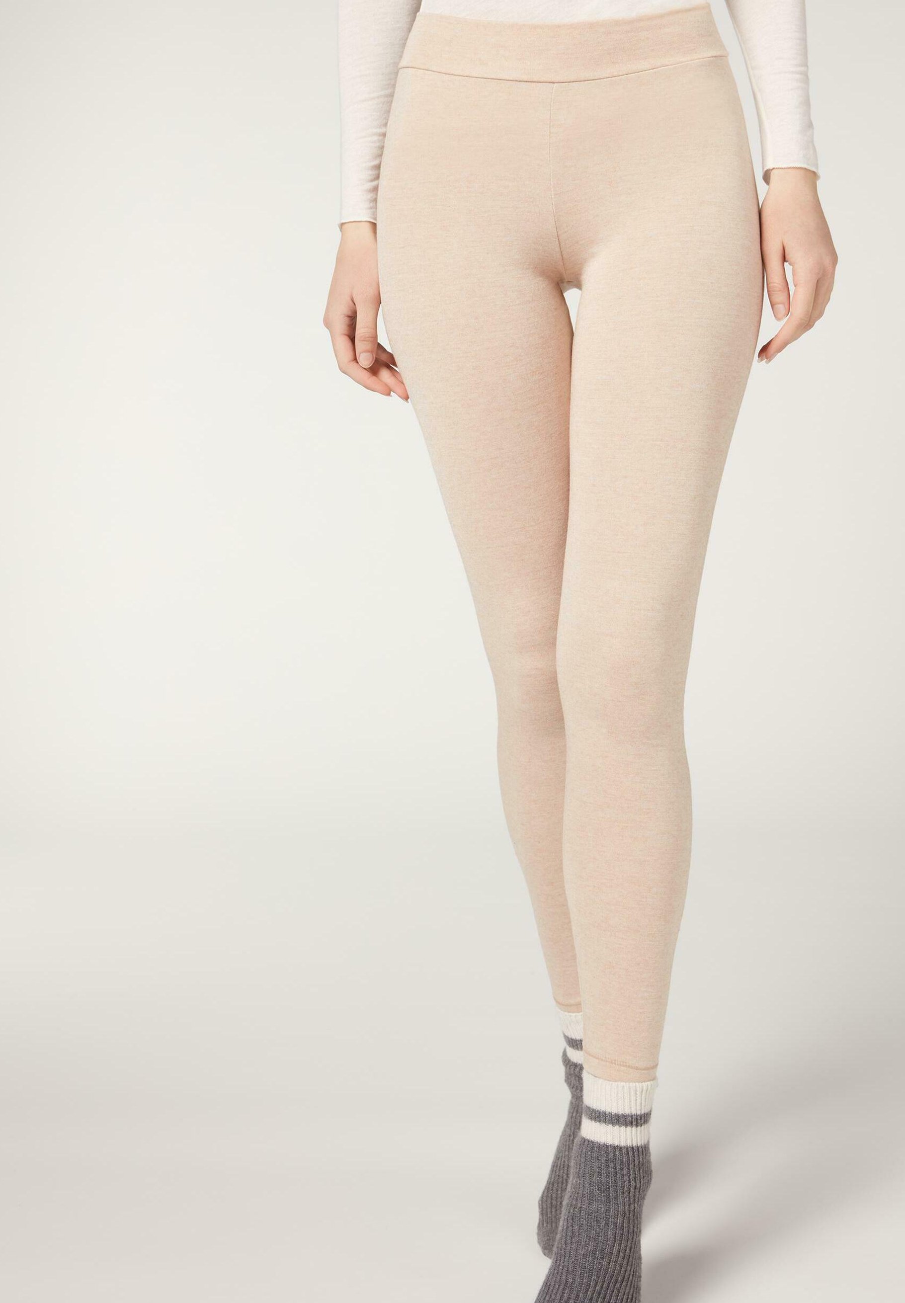 Calzedonia Leggings - beige - Zalando