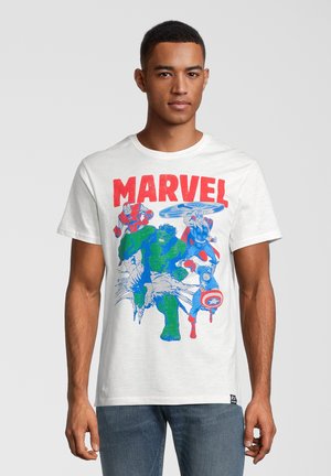 Re:Covered MARVEL IRON MAN, THOR, CAPTAIN AMERICA & THE - T-shirt med print - white