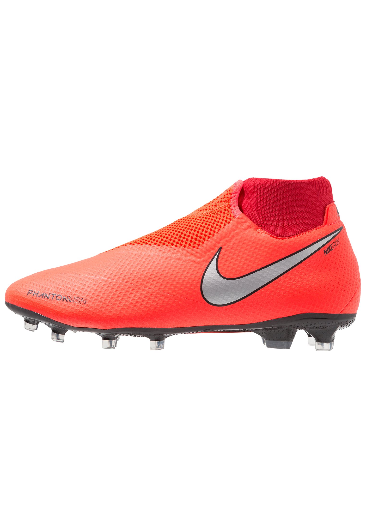 Nike Performance PHANTOM OBRA 3 PRO DF FG - Fotballsko - bright  crimson/metallic silver/university red/black - Zalando.no