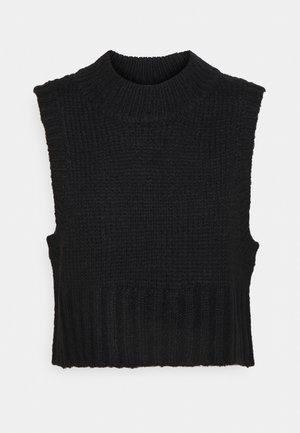 VILA Petite, T-shirt basique - black