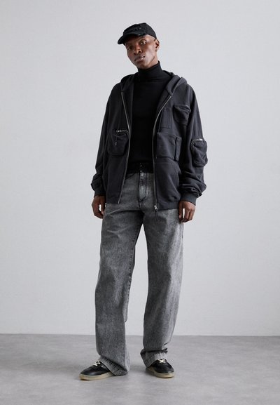 MM6 Maison Margiela Sudadera con cremallera - washed black