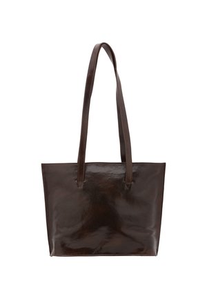 SHOULDER - Borsa a mano - dark brown