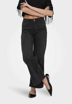 MIT WEITEM  - Wide Leg - washed black
