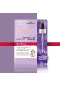 L'Oréal Paris MASCHERA IN TESSUTO REVITALIFT FILLER, AZIONE RIMPOLPANTE ANTI-ETÀ, EFFETTO SECONDA PELLE, ARRICCHITA CON ACIDO IALURONICO, 30 G - 3 PACK - Maschera viso - trasparente