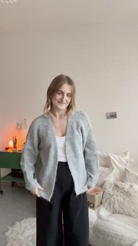 Vero Moda VMNOVAH - Cardigan - medium grey