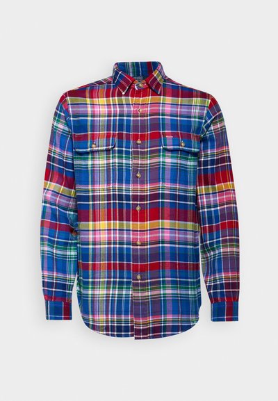 Polo Ralph Lauren LONG SLEEVE SPORT SHIRT - Chemise - red/royal multi