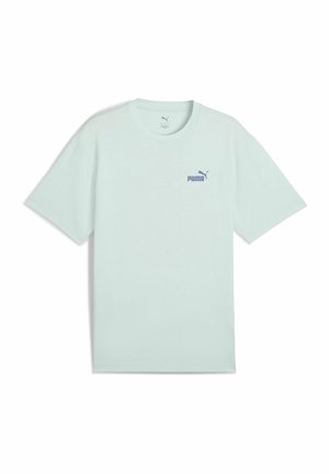Lys mintgrøn kortærmet t-shirt lavet af bomuld. Har et lille lilla Puma-logo på venstre brystområde. Klassisk crew neck design.