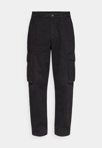 GIBSON PANTS - Oldalzsebes nadrágok - black