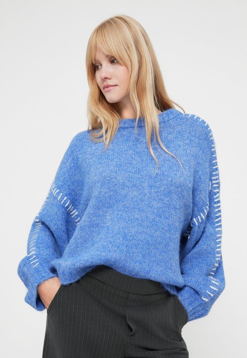 Pieces PCRemix LS High Neck Knit Trui - Berk, XS - Comfortabele Hoge Kraag Pullover