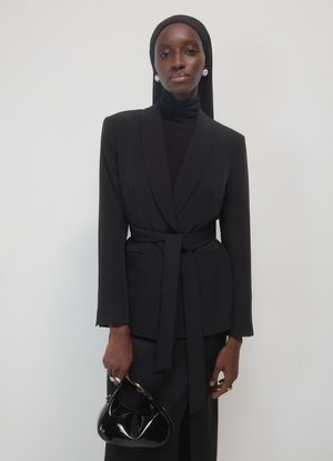Calliope MONOPETTO CON FUSCIACCA - Blazer - ultrablack