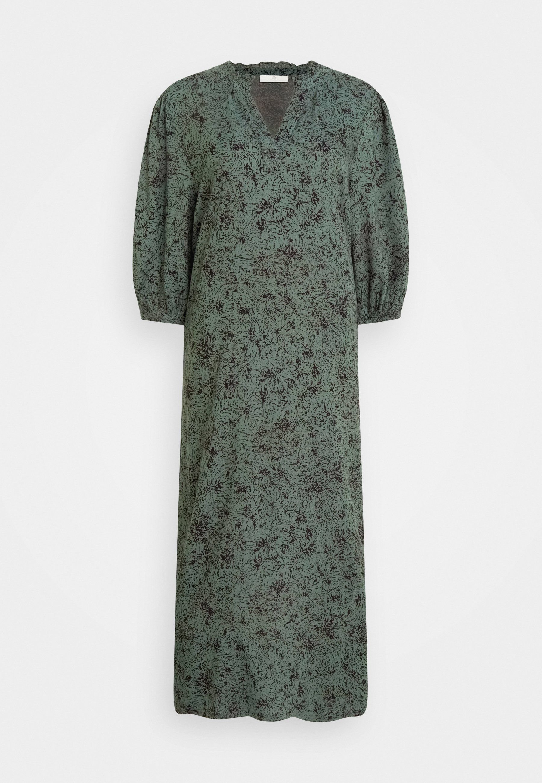 Kaffe KACONNOR DRESS - Jurk - balsam green/black/zwart - Zalando.be