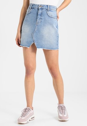 A-line skirt - blue denim