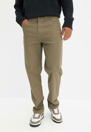 bonprix CLASSIC FIT STRETCH STRAIGHT - Pantalon classique - brown