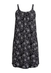 Zizzi MIDI-TRÄGER - Haljina od žerseja - black off w aop rose