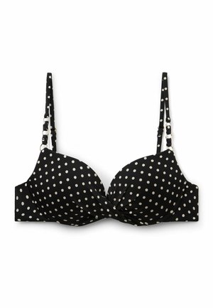 Calzedonia, POLKA DOT BLACK - Haut de bikini - black