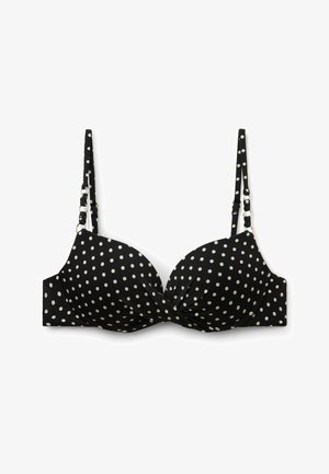 Calzedonia, POLKA DOT BLACK - Haut de bikini - black
