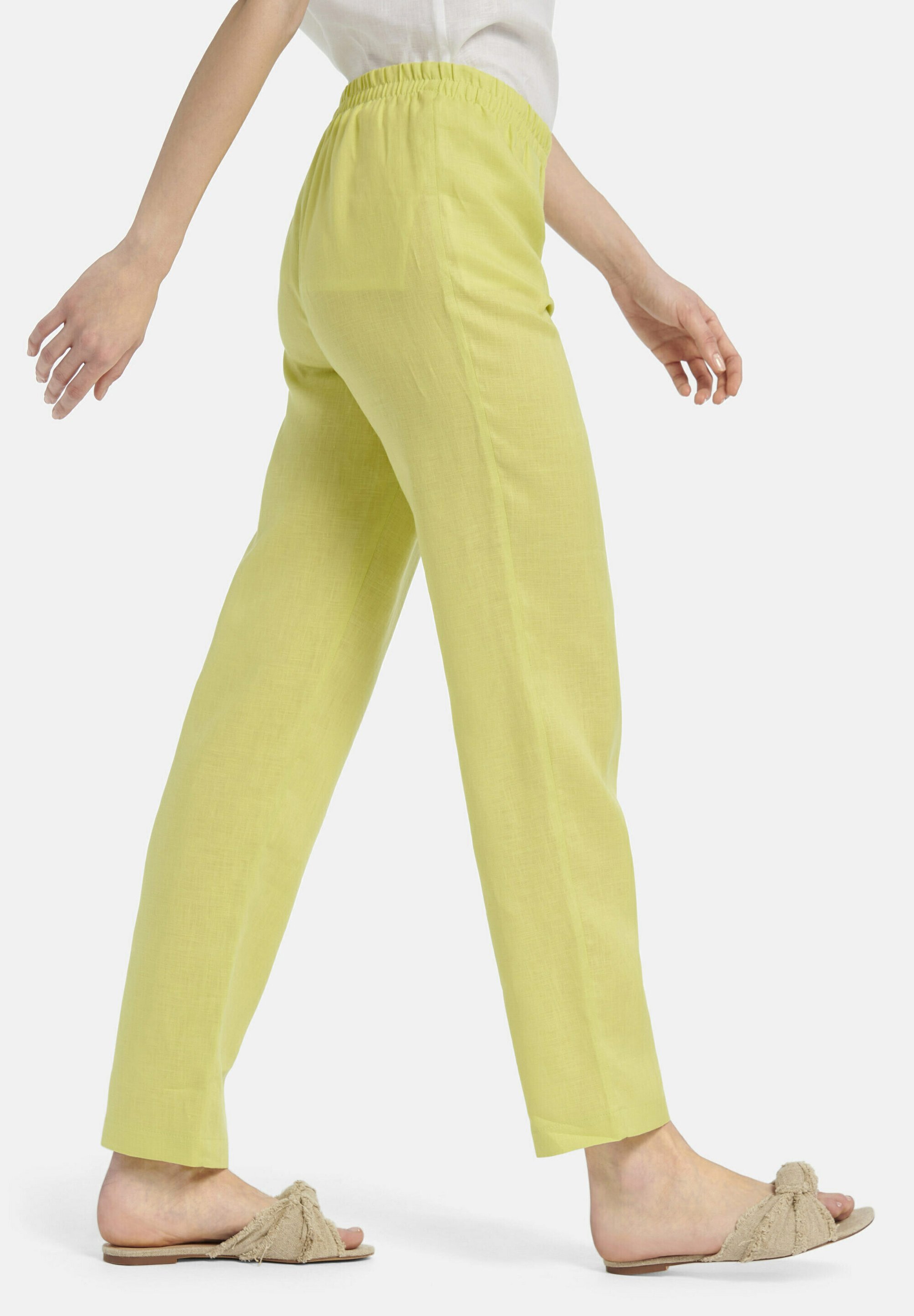 PETER HAHN Trousers - limette/light 
