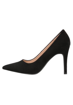 Højhælede pumps - black