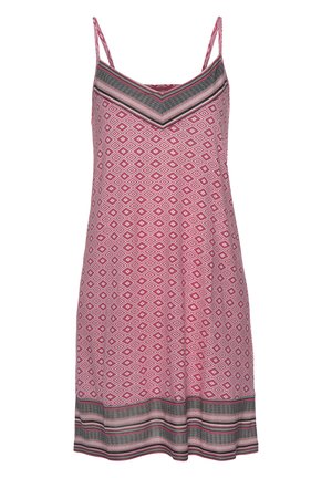 Nachthemd - pink gemustert