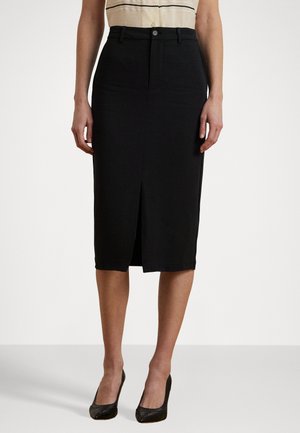 STRETCH CADY SKIRT - Pencil skirt - black