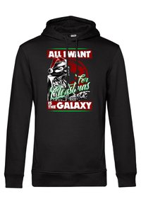 Star Wars STAR WARS CLASSIC VADER XMAS GALAXY - Mikina s kapucí - black