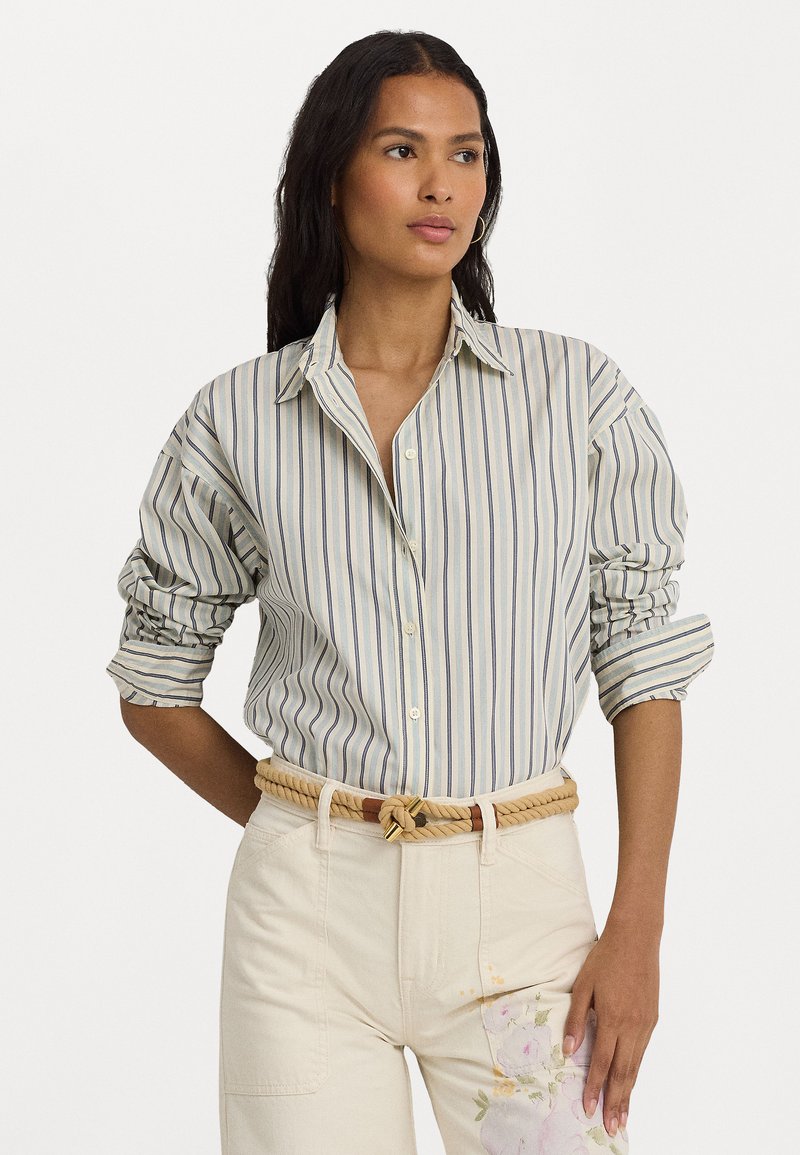 Lauren Ralph Lauren - NUCETE LONG SLEEVE BUTTON FRONT SHIRT - Camicia - blue/white, Ingrandire