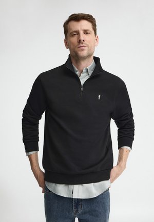 Polo Club RIGBY GO ZIPPER NECK  - Sweatshirt - black
