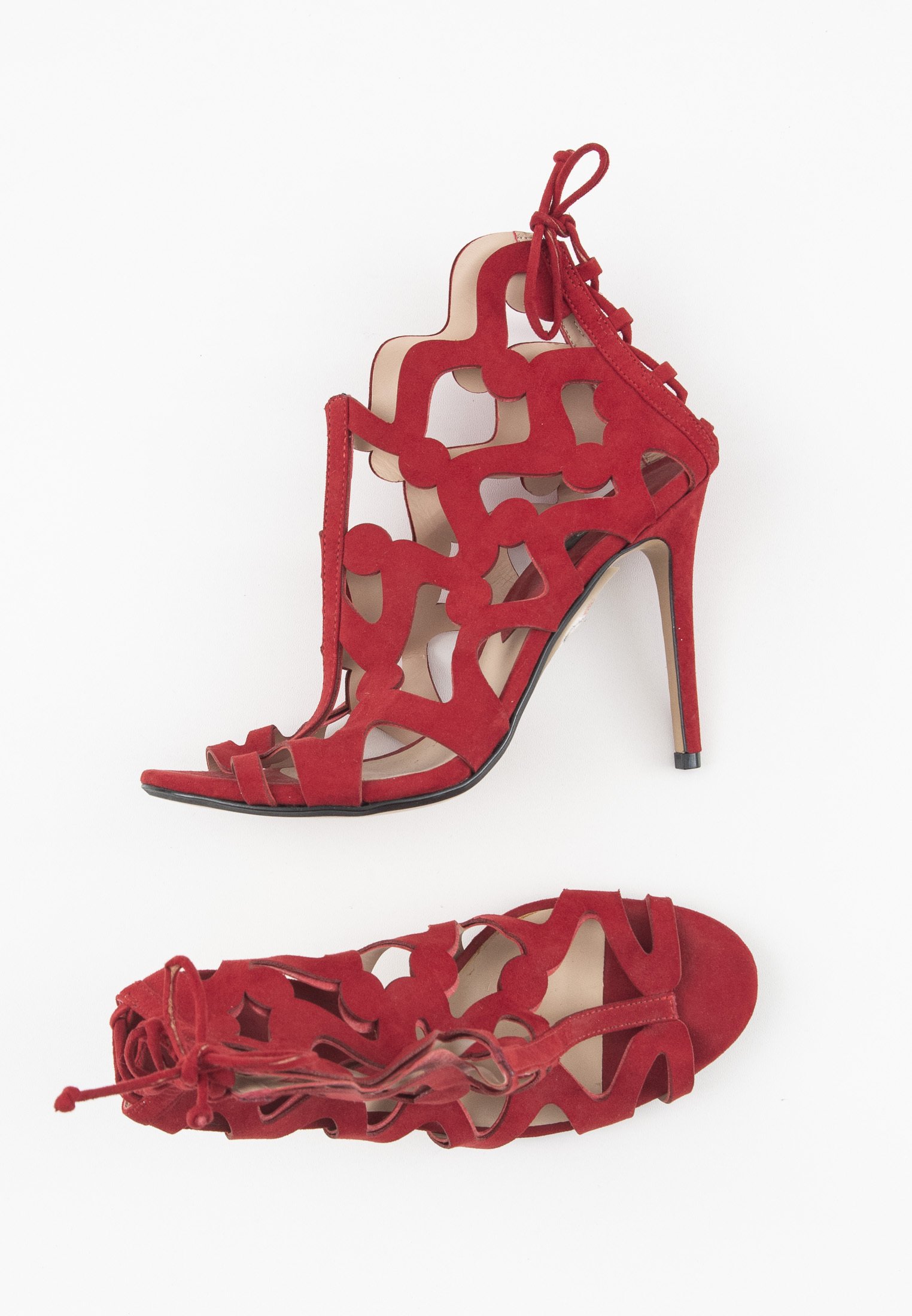 Mango Sandalias de tacón - red/rojo - Zalando.es
