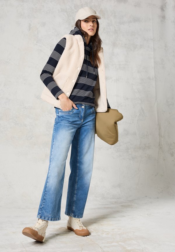 GESTREIFTES - Kapuzenpullover - blau