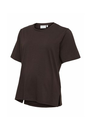 MAMALICIOUS, BLUSE NORMAL GESCHNITTEN RUNDHALS TOP - Camiseta básica - chocolate torte
