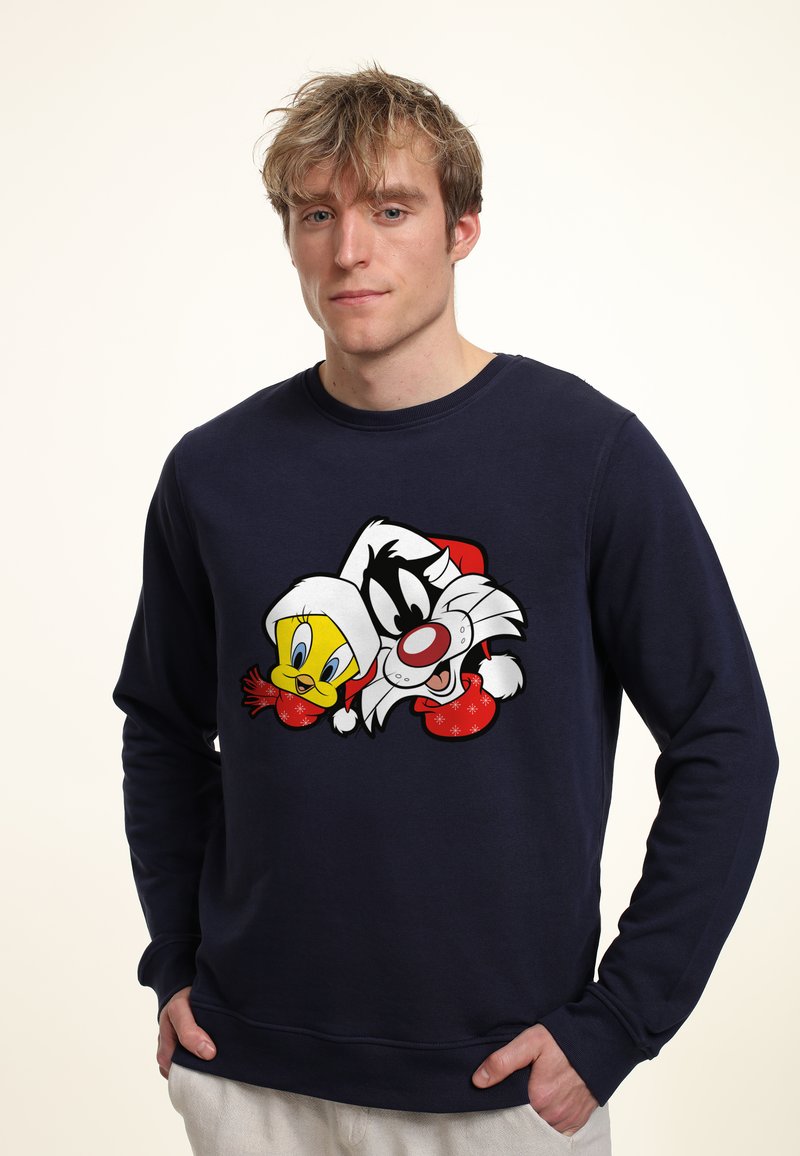 Henry Tiger LOONEY TUNES SYLVESTER AND TWEETY - Felpa - navy blue
