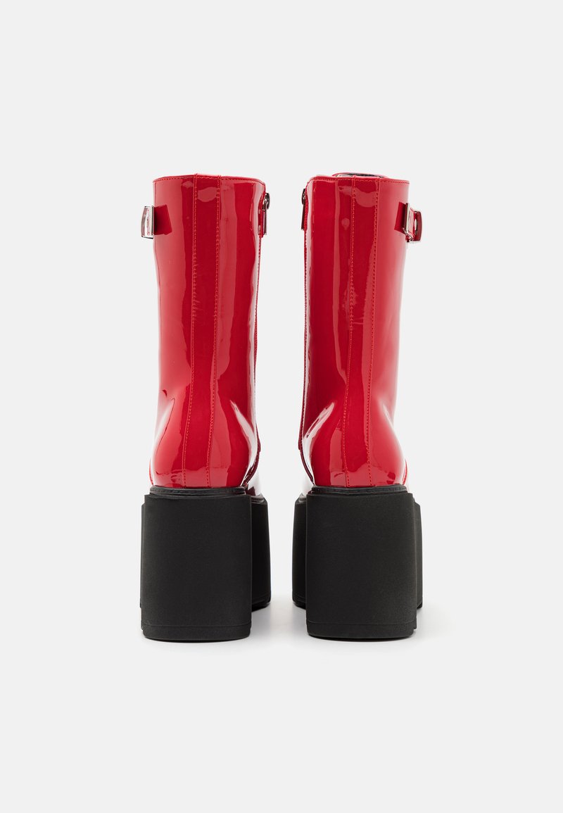 Stivali Alla Caviglia Donna LAMODA Feelings - Platform Chunky, Vegan, Con Anelli Neri, Stile Western