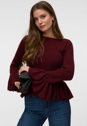 Vero Moda, STRICKPULLOVER VMGEORGIA PULLOVER - Pullover - winetasting