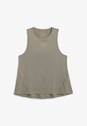 4F, 4F TOP TRENINGOWY LOOSE SZYBKOSCHNĄCY DAMSKI - NIEBIESKI S - Top - green