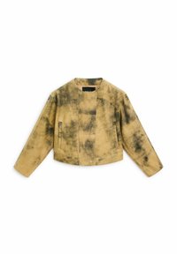 WORN EFFECT  - Leather jacket - beige