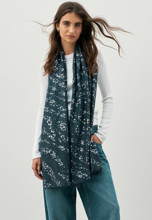 Next, LIGHTWEIGHT SCARF - Sjal / Tørklæder - navy grey leopard foil