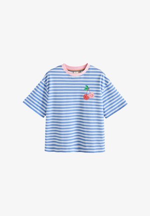 Little Bird, REGULAR FIT - BOXY T-SHIRT - T-shirts print - cherry applique stripe