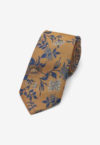 Next PATTERN SLIM - Lips - yellow gold blue navy floral
