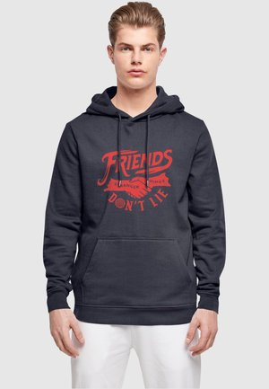 STRANGER THINGS - FRIENDS DONT LIE  - Felpa con cappuccio - navy