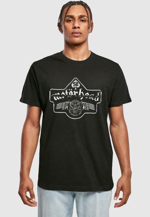 MOTORHEAD - 50TH ACE WINGS CHROME EMBLEM  - T-Shirt print - black
