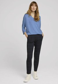 TOM TAILOR BATWING - Jumper - sea blue melange