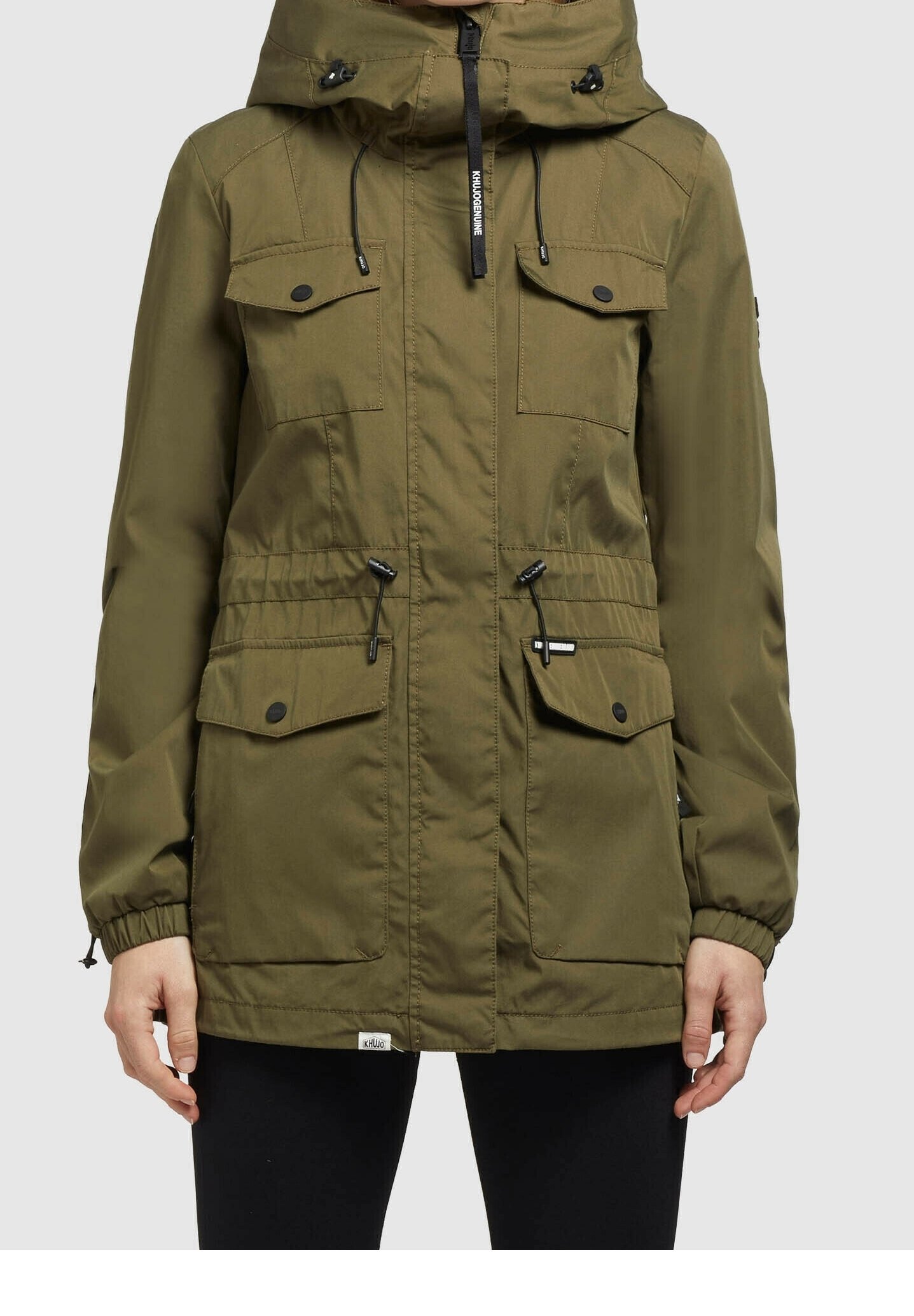 Winter Coat Khujo Damen Parka Sale Khujo Jacke Steppjacke Haune Shiny Khujo  Jacke Olive Winter Jacket