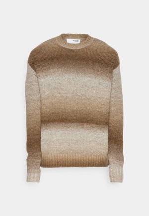 Selected Homme SLHGAARD RELAXED CREW NECK - Pulóver - chinchilla detail/multi color