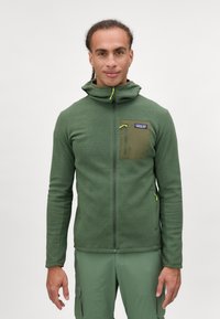 Patagonia M'S R1 AIR  HOODY - Φλις μπουφάν - torrey pine green