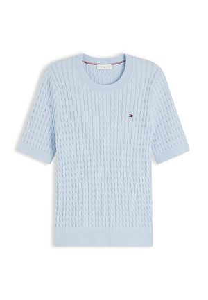 Tommy Hilfiger, CABLE FINE - Basic póló - breezy blue
