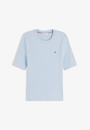 Tommy Hilfiger, CABLE FINE - Lihtne T-särk - breezy blue