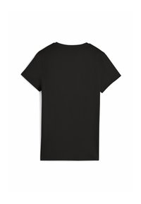 Sort kortærmet t-shirt med rund hals, lavet af glat stof, med en klassisk pasform og uden distinkte mønstre eller detaljer.