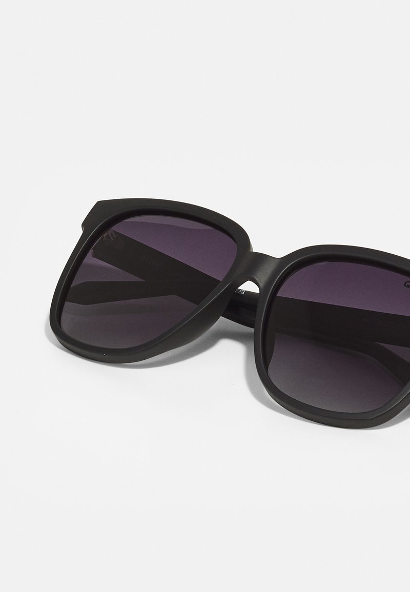 Quay Australia Wide Awake Black Frame Sunglasses with Gradient Purple Lenses Quay Australia Wide Awake Sunglasses Matte Black Smoke  main image 3