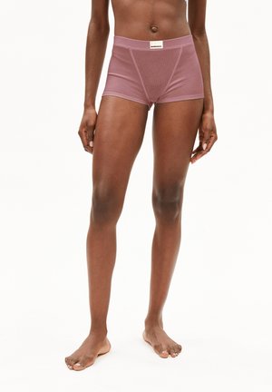 Boxershorts in einem schlichten Mauve-Ton, aus geripptem Stoff gefertigt. Mit einem weichen Bund und einem Logo-Tag. Enganliegendes Design.