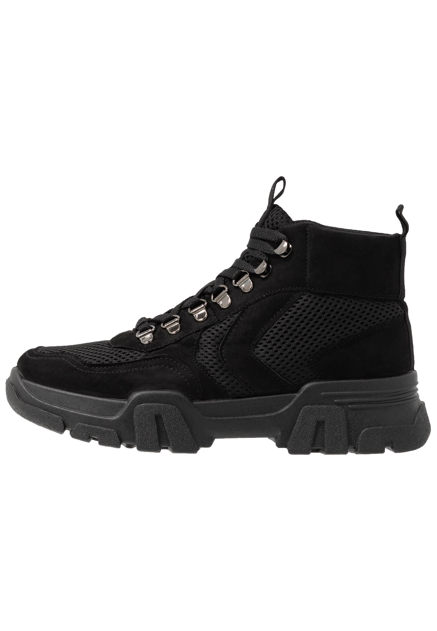 miss selfridge hiker ankle boot in black